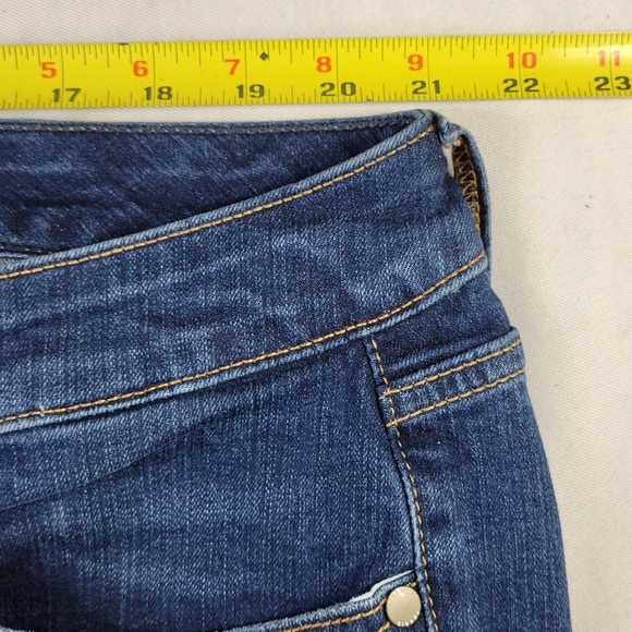 Torrid Jeans Size 20 42X28 Blue Boyfriend Distressed Raw Hem Stretch Denim - Picture 10 of 14